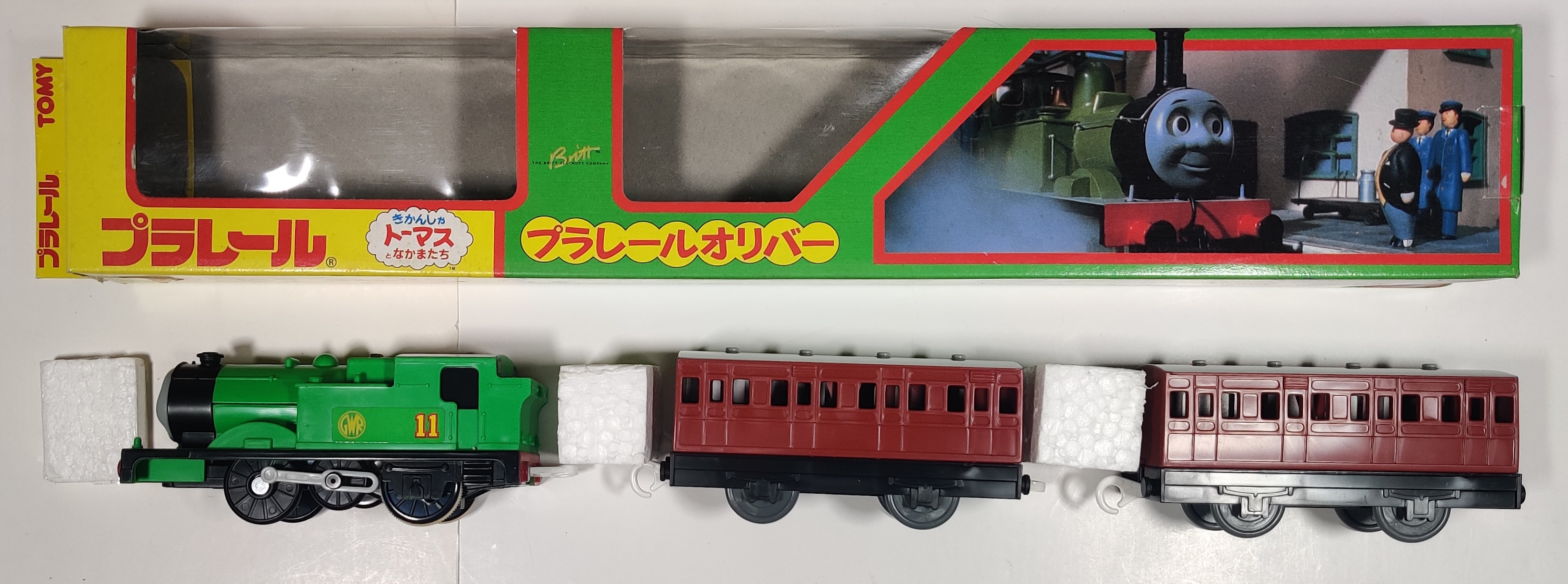 thumbnail image 2 of Bandai Tomy Plarail Thomas & Friends OLIVER Train – Used, Working, Some Scratches 2 of 6