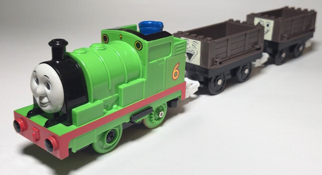 1997 doll europe percy power_car thomas_the_tank_engine tomy tomytrain toy train troublesome_trucks uk // 5102x2775 // 2.3MB