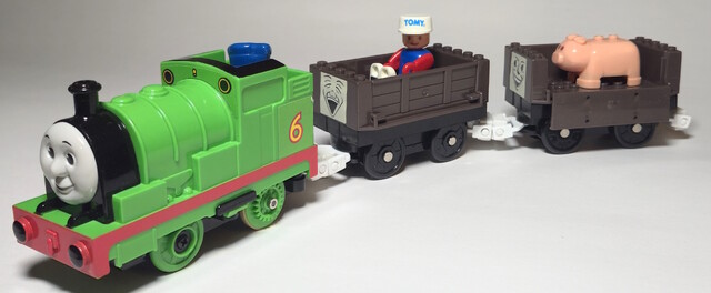 1997 animal doll europe percy power_car thomas_the_tank_engine tomy tomytrain toy train troublesome_trucks uk // 5162x2128 // 2.0MB