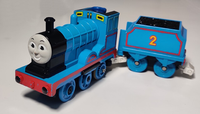 1994 doll edward europe power_car thomas_the_tank_engine tomy tomytrain toy train // 2534x1448 // 850KB