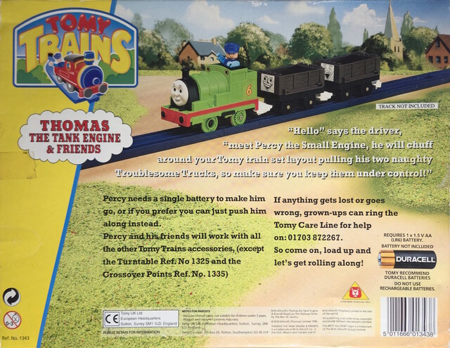 1996 box percy rear thomas_the_tank_engine tomy tomytrain troublesome_trucks uk // 5069x3920 // 6.7MB