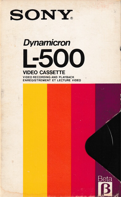 betamax case front l500 pal scan secam sony tape // 2260x3681 // 4.0MB