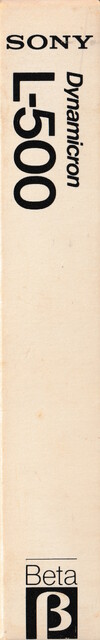 betamax case l500 pal scan secam sony spine tape // 576x3670 // 976KB