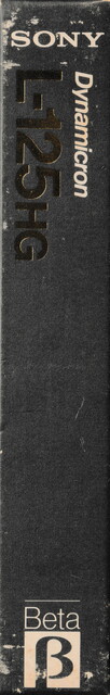 betamax case l125 north_america ntsc scan sony spine tape // 587x3678 // 2.1MB