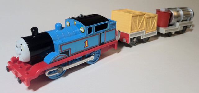 2005 face_variation jet_engine light motor_road_&_rail power_car thomas thomas_the_tank_engine tomy toy train // 6136x2854 // 2.9MB