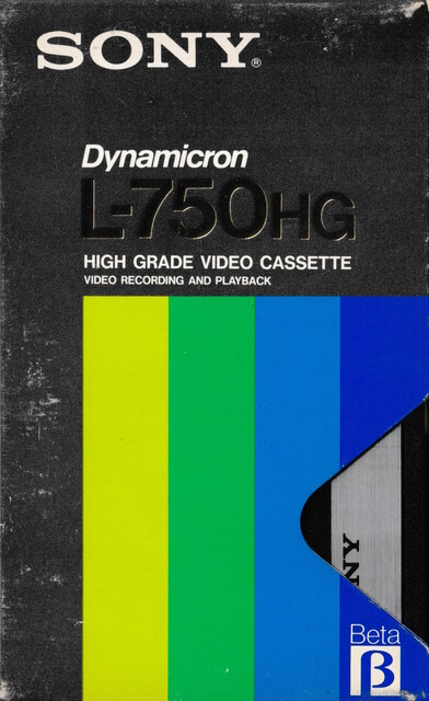 betamax case front l750 north_america ntsc scan sony tape // 2250x3677 // 3.5MB