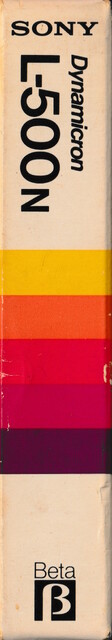 betamax case japan l500 ntsc scan sony spine tape // 646x3696 // 899KB