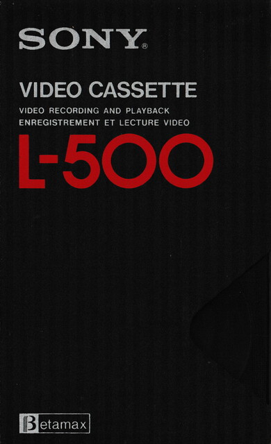 betamax case front l500 north_america ntsc scan sony tape // 2264x3715 // 6.2MB