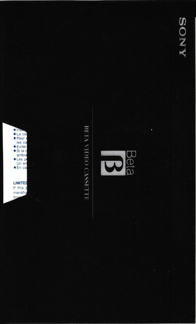 betamax l750 north_america ntsc scan sony tape // 2203x3647 // 2.6MB