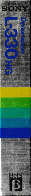betamax case japan l330 ntsc scan sony spine tape // 586x3658 // 1.7MB
