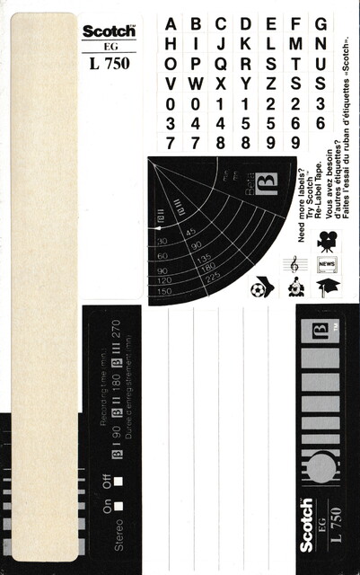 1988 betamax eg l750 north_america ntsc scan scotch sticker // 2149x3426 // 3.6MB