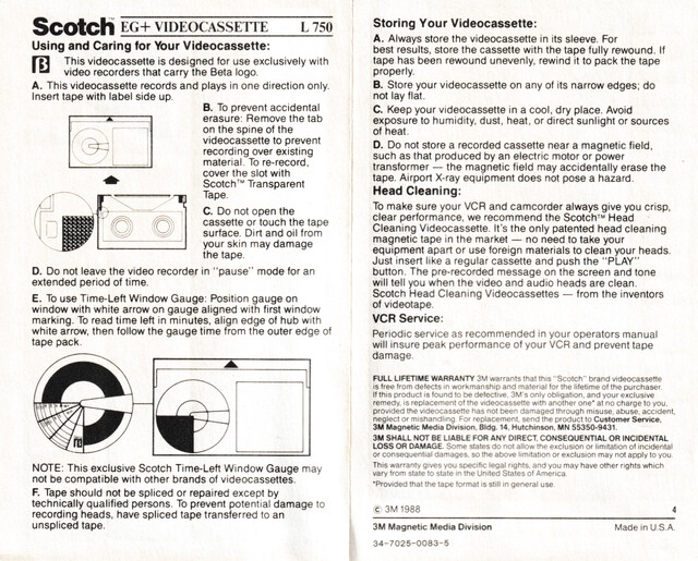 betamax eg+ north_america ntsc scan scotch sticker // 4256x3427 // 5.4MB