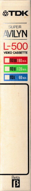 betamax case japan l500 ntsc scan tape tdk // 612x3690 // 1.7MB