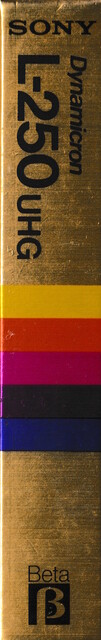 betamax case japan l250 ntsc scan sony spine tape // 576x3648 // 1.6MB