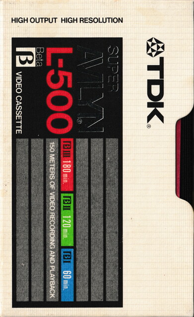 1980 betamax case front l500 north_america ntsc scan tape tdk // 2273x3725 // 7.3MB