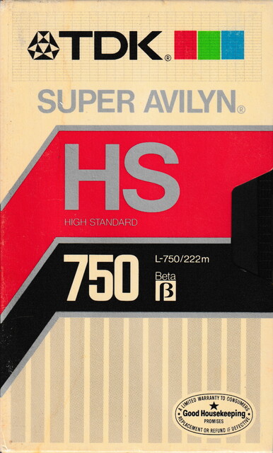 betamax case front hs l750 north_america ntsc scan tape tdk // 2247x3724 // 6.4MB