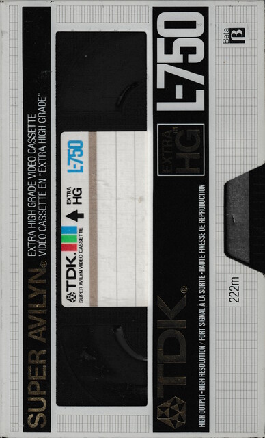 betamax case ehg front l750 north_america ntsc scan tape tdk // 2250x3716 // 3.1MB