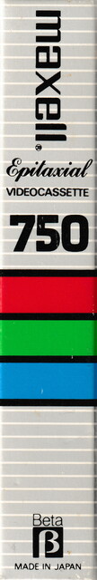 1981 betamax case l750 maxell north_america ntsc scan spine tape // 617x3647 // 1.4MB