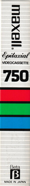 1983 betamax case l750 maxell north_america ntsc scan spine tape // 593x3669 // 1.5MB