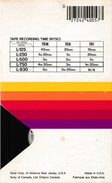 betamax case l750 north_america ntsc rear scan sony tape // 2256x3651 // 5.5MB