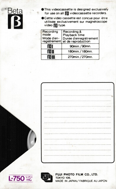 betamax case fuji l750 north_america ntsc rear scan tape // 2249x3667 // 2.7MB