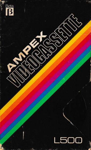 ampex betamax case front l500 north_america ntsc scan tape // 2247x3694 // 5.9MB