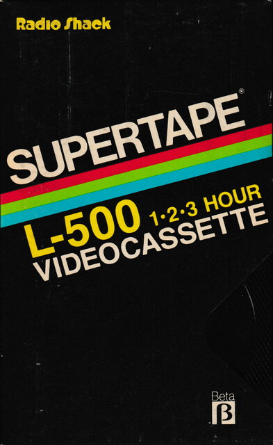 betamax case front l500 north_america ntsc radio_shack scan supertape tape // 2272x3700 // 5.9MB