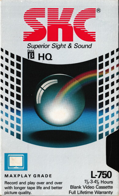 betamax case front l750 north_america ntsc scan skc tape // 2247x3693 // 7.8MB