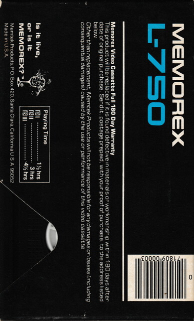 1983 betamax case l750 memorex north_america ntsc rear scan tape // 2252x3719 // 6.2MB