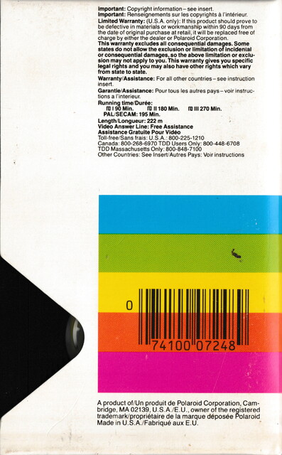 betamax case l750 ntsc pal polaroid rear scan secam tape // 2285x3688 // 5.8MB
