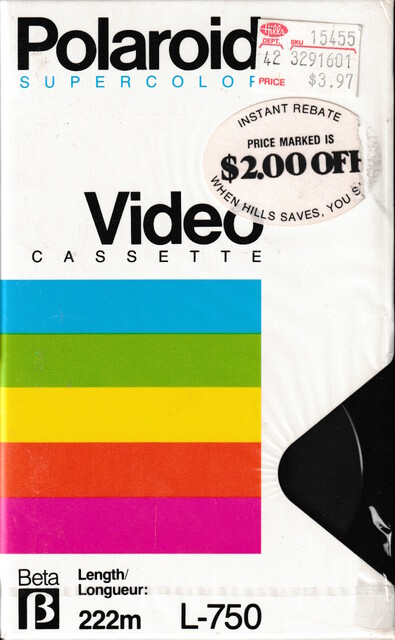 betamax case front l750 north_america ntsc pal polaroid scan secam tape // 2299x3721 // 3.0MB