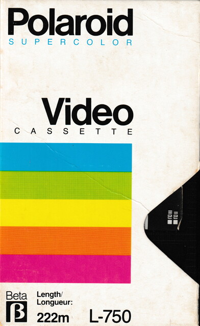betamax case front l750 ntsc pal polaroid scan secam tape // 2271x3705 // 6.3MB