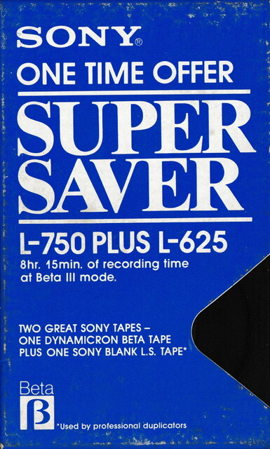 betamax case front l625 north_america scan sony tape // 2256x3755 // 8.6MB