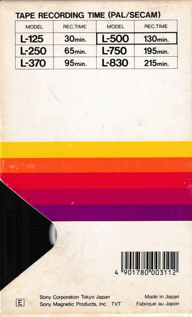betamax case l500 pal rear scan secam sony tape // 2242x3706 // 3.6MB