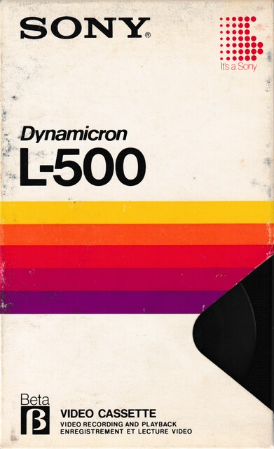 betamax case front l500 pal scan secam sony tape // 2261x3705 // 3.5MB