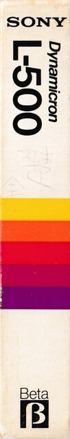 betamax case l500 pal scan secam sony spine tape // 586x3667 // 849KB