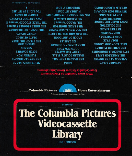 1981 betamax catalogue columbia scan tape // 3519x4176 // 9.4MB