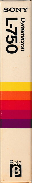 betamax case l750 pal scan secam sony spine tape // 653x3725 // 1.6MB