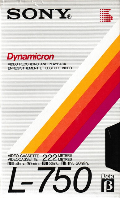 betamax case front l750 north_america ntsc scan sony tape // 2257x3720 // 6.6MB