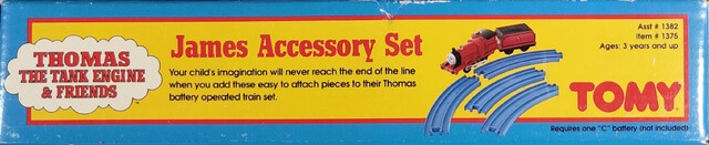 1997 bor_james_accessory_set bottom box james north_america packaging thomas_battery_operated_railway thomas_the_tank_engine tomy // 2732x558 // 517KB