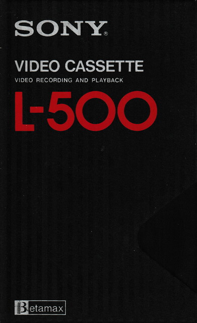 betamax case front l500 north_america ntsc scan sony tape // 2269x3717 // 4.6MB