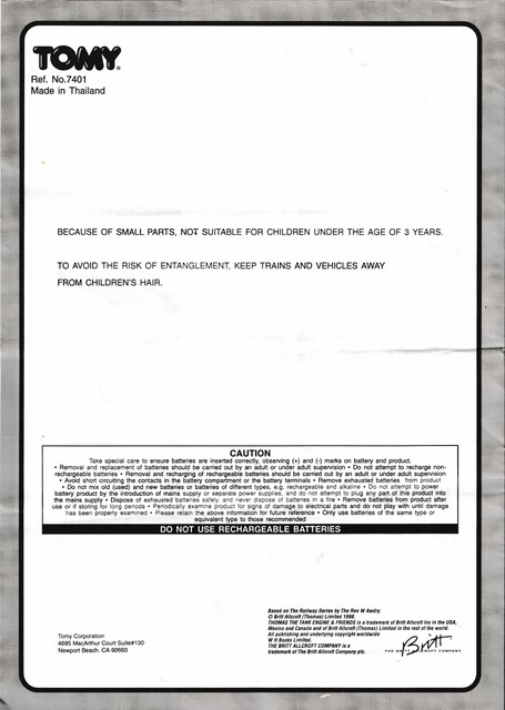 2001 instructions motor_road_&_rail mrr_thomas_station_set north_america scan thomas_the_tank_engine tomica_world tomy // 4945x6960 // 6.0MB