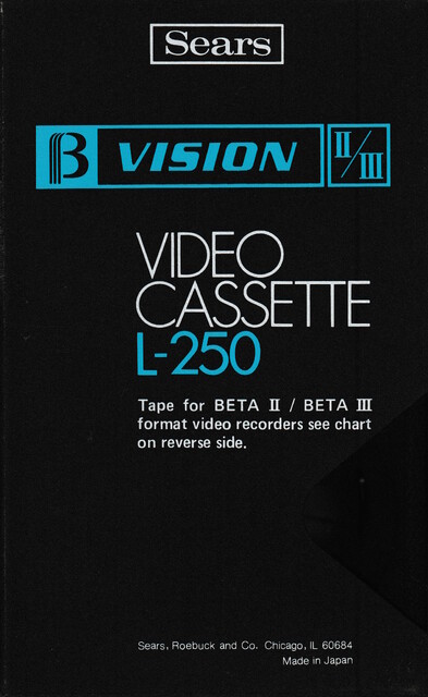 betamax l250 north_america ntsc scan sears tape // 2281x3716 // 5.2MB