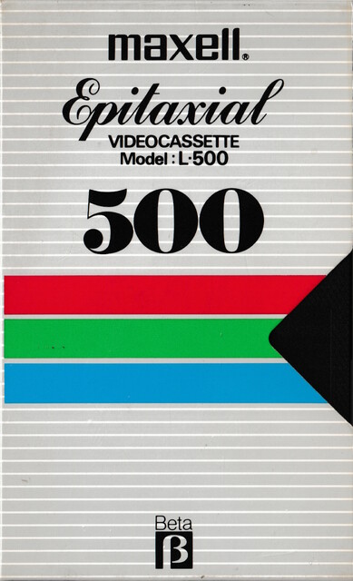 betamax case front japan l500 maxell ntsc scan tape // 2256x3716 // 2.8MB