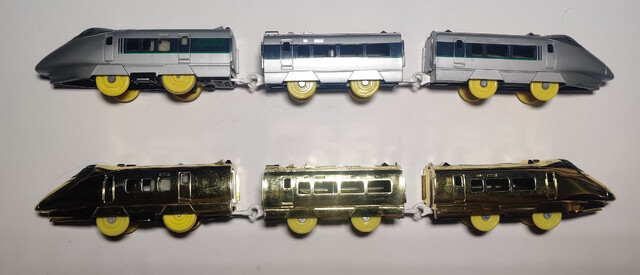 1995 400_series_shinkansen japan p_2_speed_tsubasa p_golden_tsubasa plarail power_car tomy toy train // 3368x1448 // 1.0MB