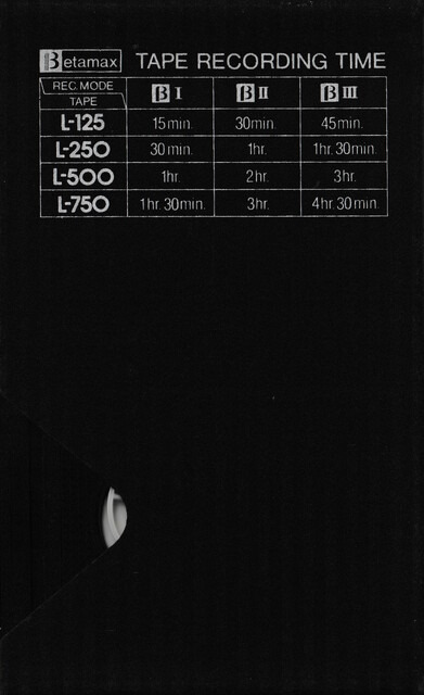 betamax case l500 north_america ntsc rear scan sony tape // 2281x3735 // 4.5MB