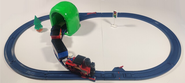 1993 north_america rail sign stoplight tomy tomytrain toy train tree tunnel tunnel_sound_train_set // 3651x1650 // 1.6MB