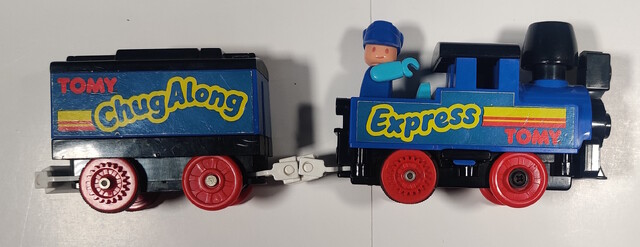 chuffing_car chug_along_express doll europe tomy tomytrain toy train // 2719x1049 // 911KB