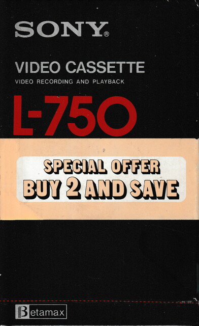 betamax case front l750 north_america ntsc scan sealed sony tape // 2275x3712 // 5.1MB