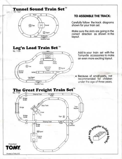 1993 instructions north_america scan tomy tomytrain tt_great_freight_train_set tt_log_n_load_set tt_tunnel_sound_train_set // 5074x6642 // 4.7MB